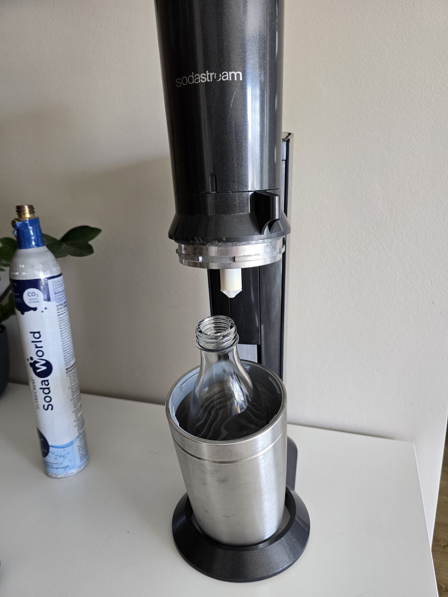 Sodastream Crystal używany, sprawny + karafka + butla CO2