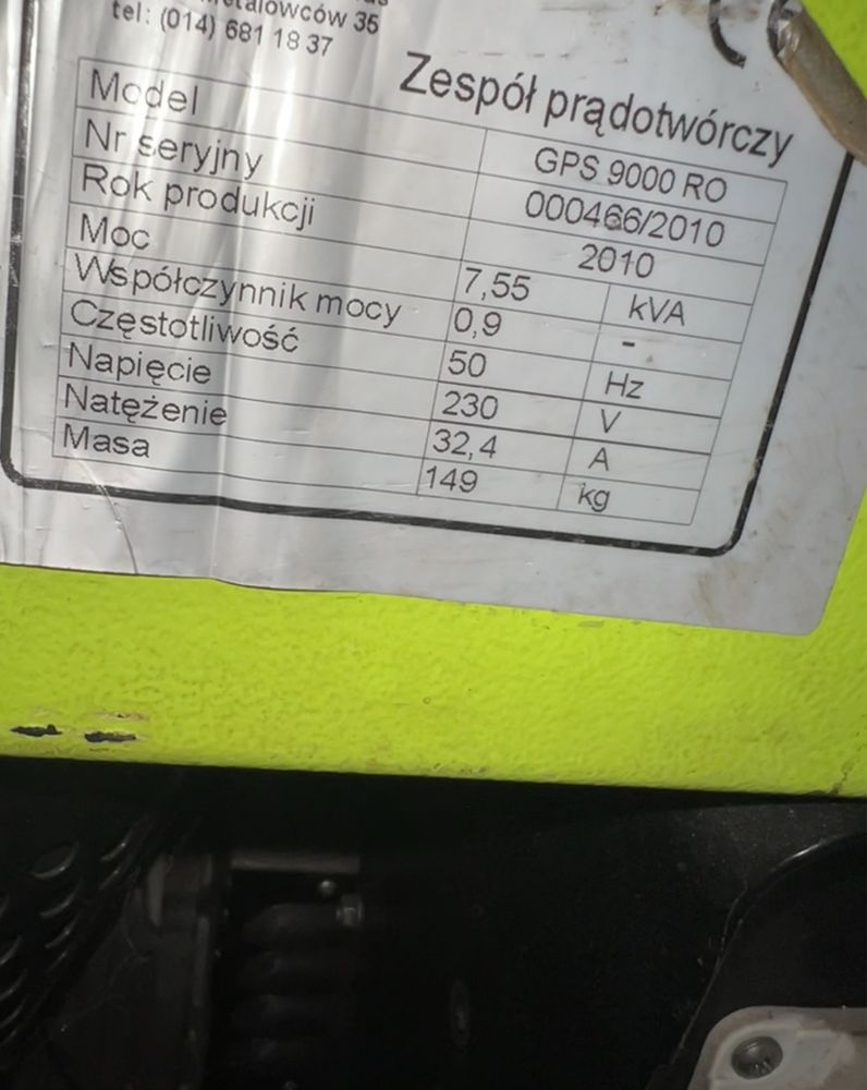 Agregat pradotworczy 7 KW diesel avr