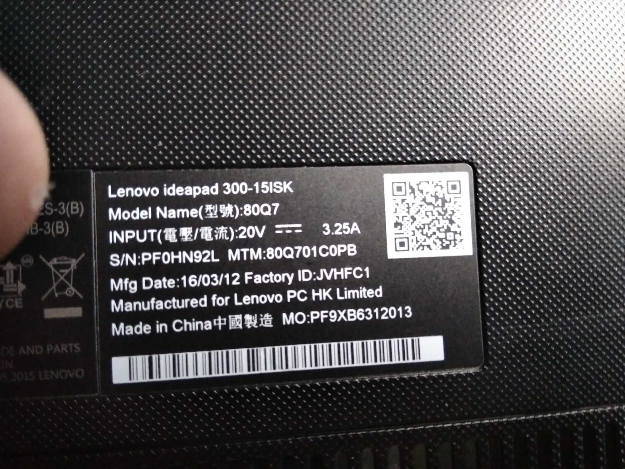Komputer Laptop lenovo ideapad 300 15 ISK