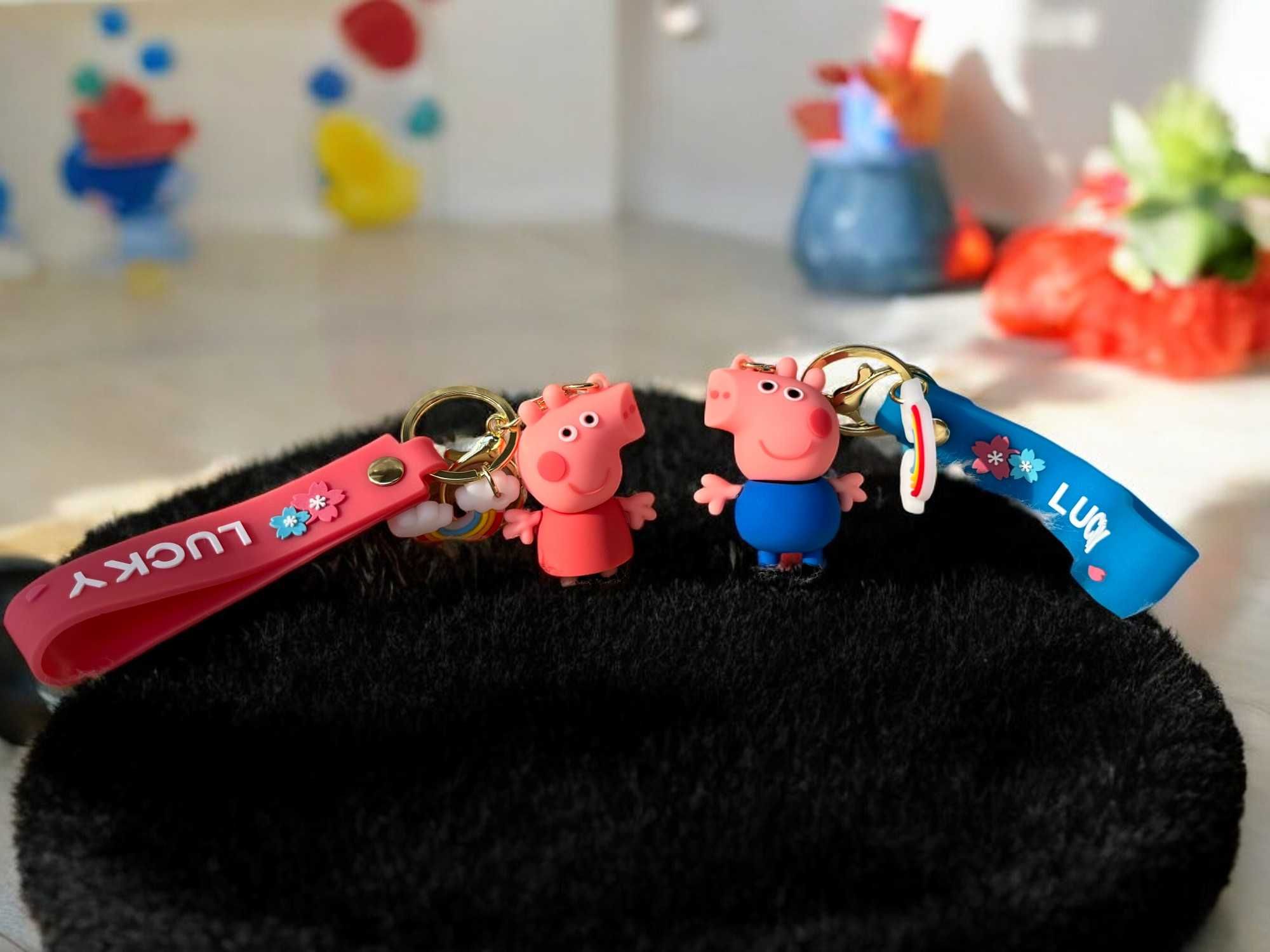 Zestaw breloczków Peppa i George