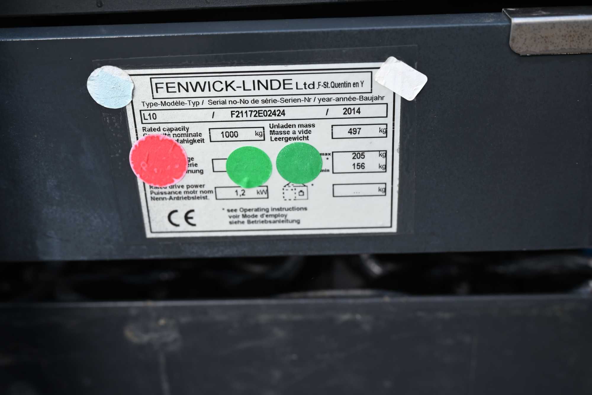 Paleciak elektryczny Linde L10 Duplex 150cm 2014rok 3mth NOWY! FHP 309
