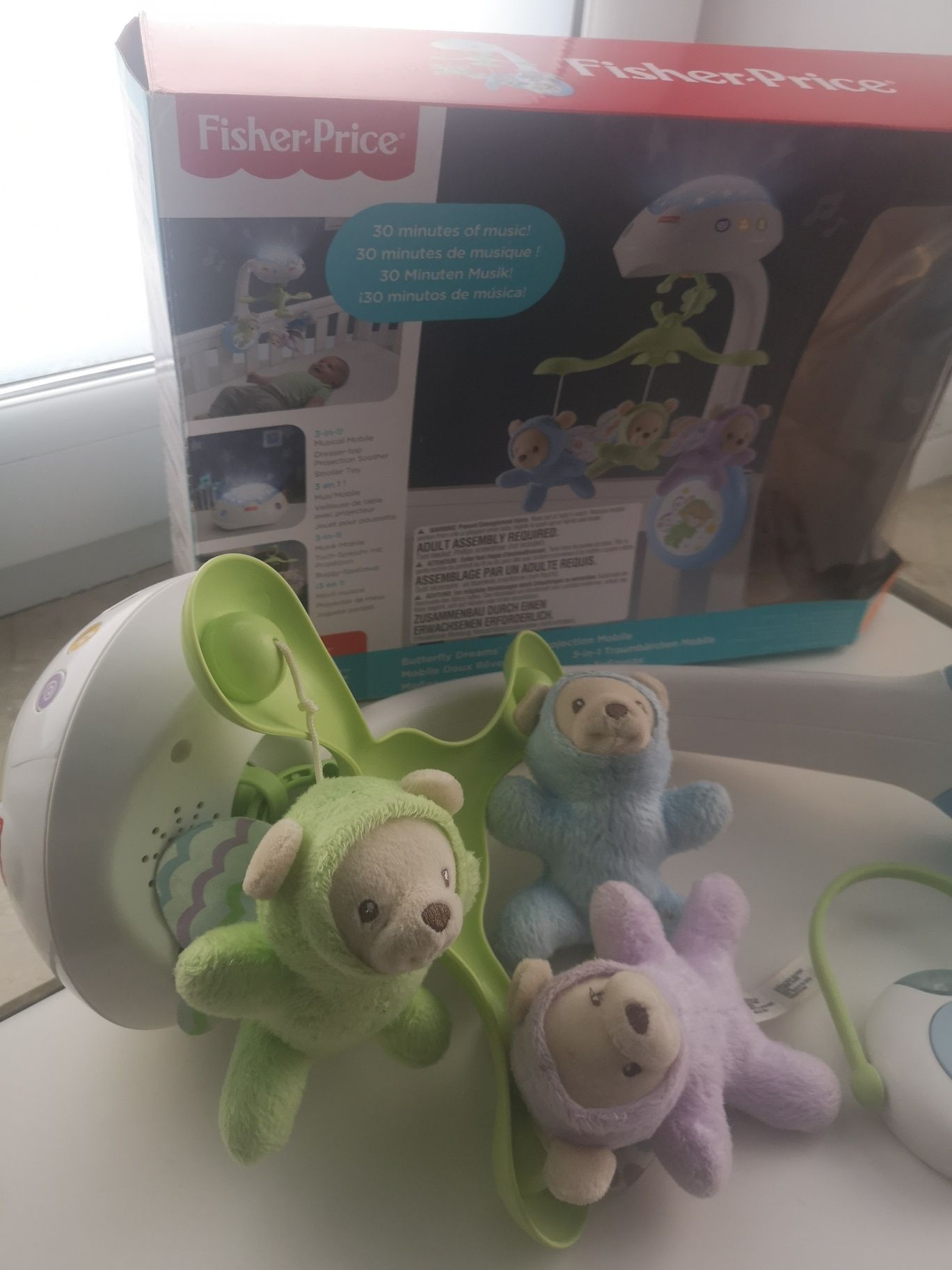 Karuzela Fisher Price z misiami