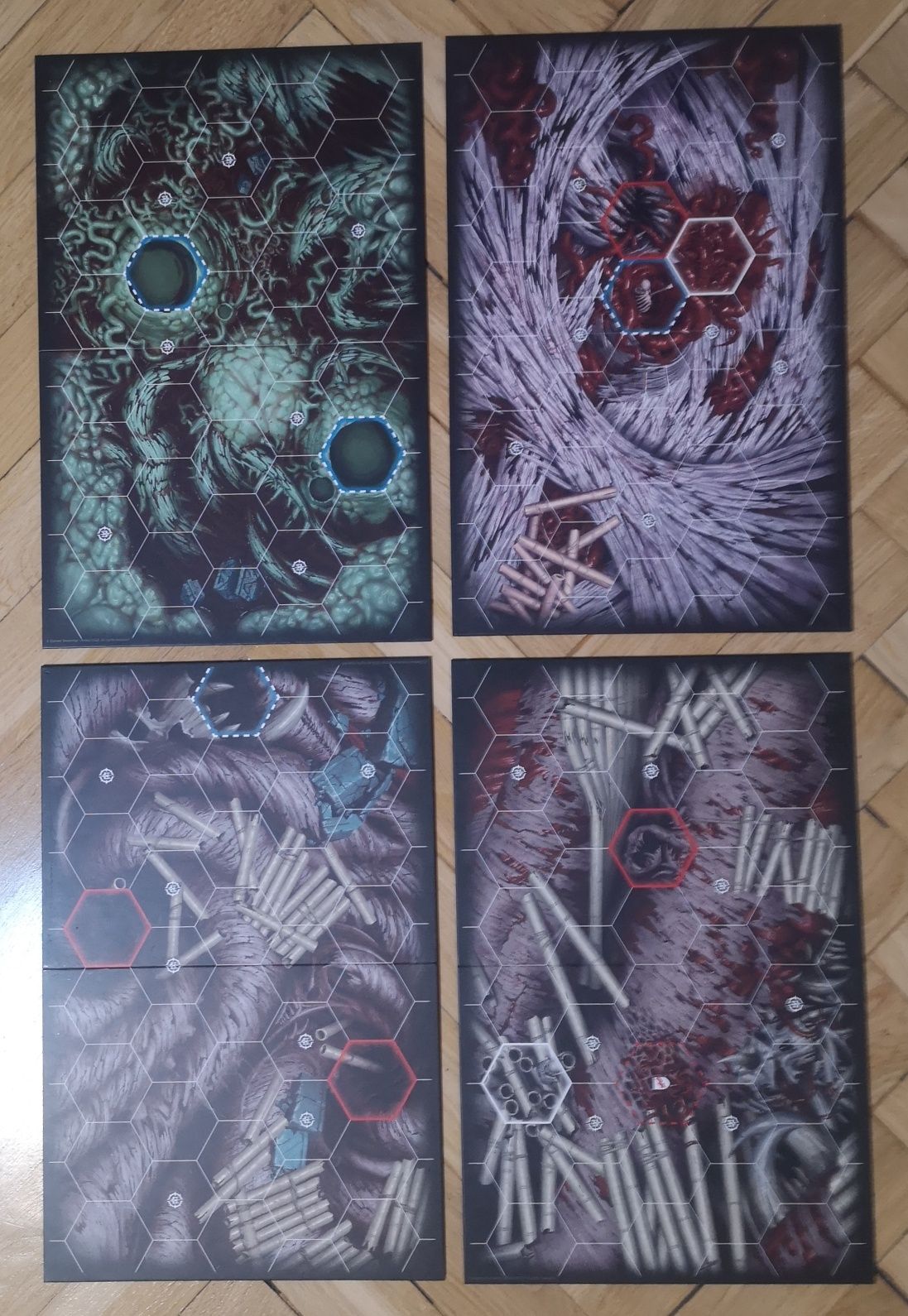 Zestaw akcesoriów (kości, plansze i in.) do Warhammer Underworlds /WHU