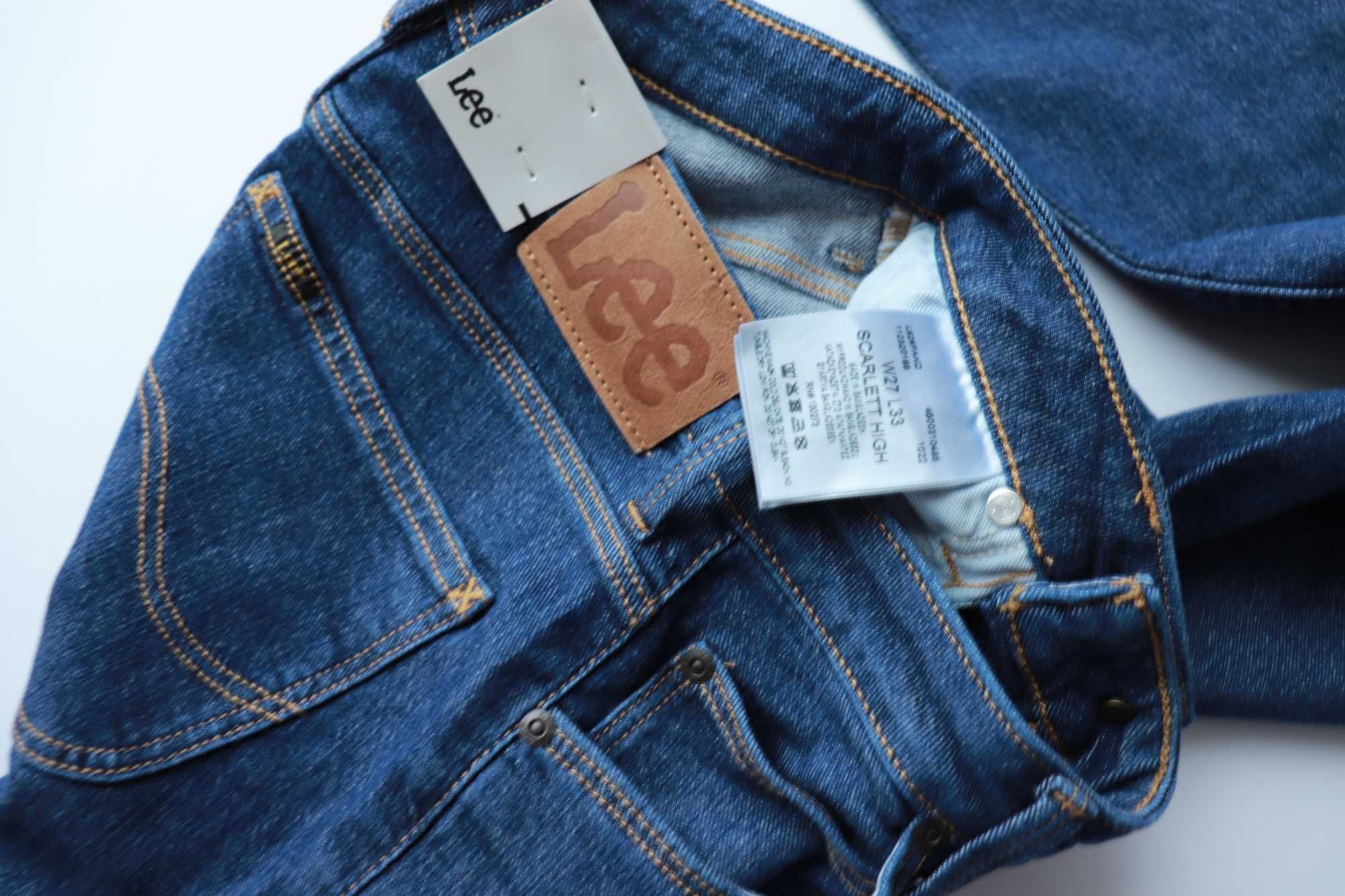 LEE SCARLETT HIGH W27 L33 damskie spodnie jeansy nowe skinny