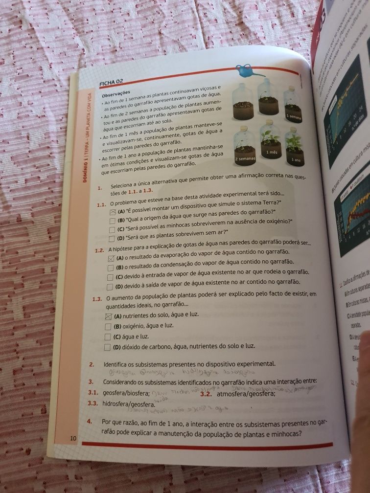 Descobrir a Terra 8 Caderno de Atividades Ciências Naturais 8° Ano