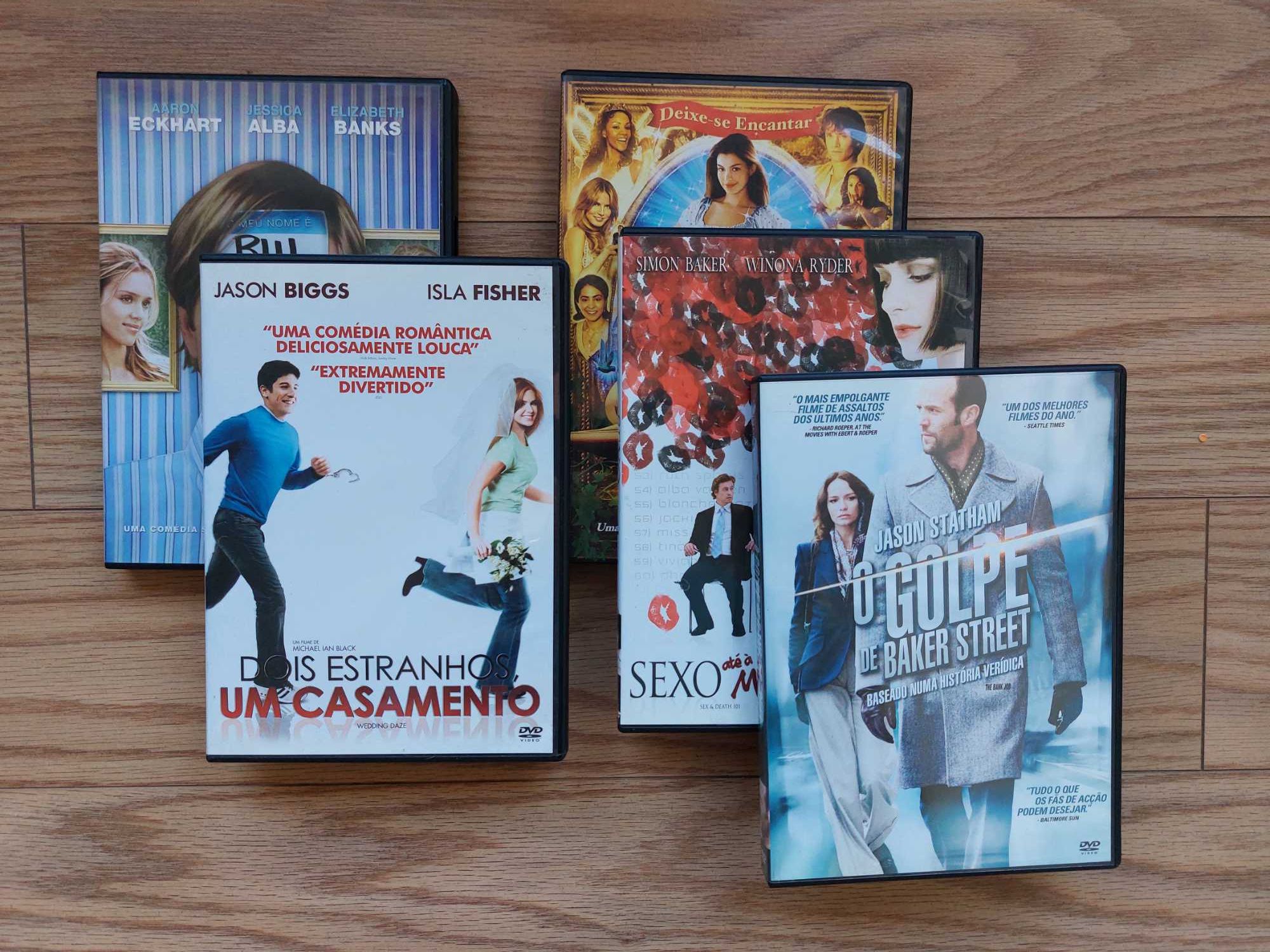 DVDs vários - Golpe de Baker street, Dois estranhos Um casamento, etc.