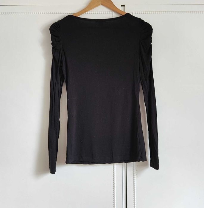 Bluzka top Amisu S 36 czarna wiskoza