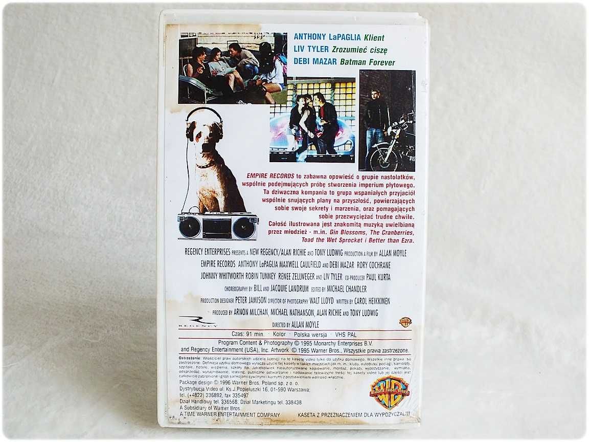 Kaseta VHS '' Empire Records '' Film na Video ORYGINAŁ