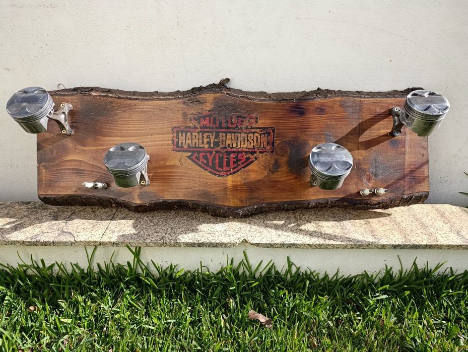 Cabide artesanal Harley Davidson