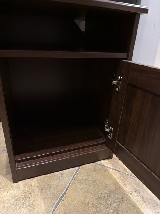 Szafka nocna stolik nocny Ikea Songesand kolor brązowy orzech