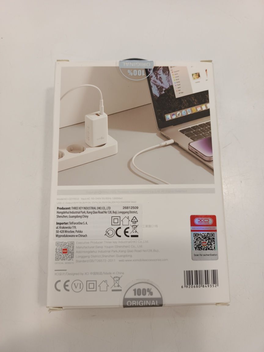 Ładowarka do telefonu laptopa GaN 65W Charger Komis Madej Sc