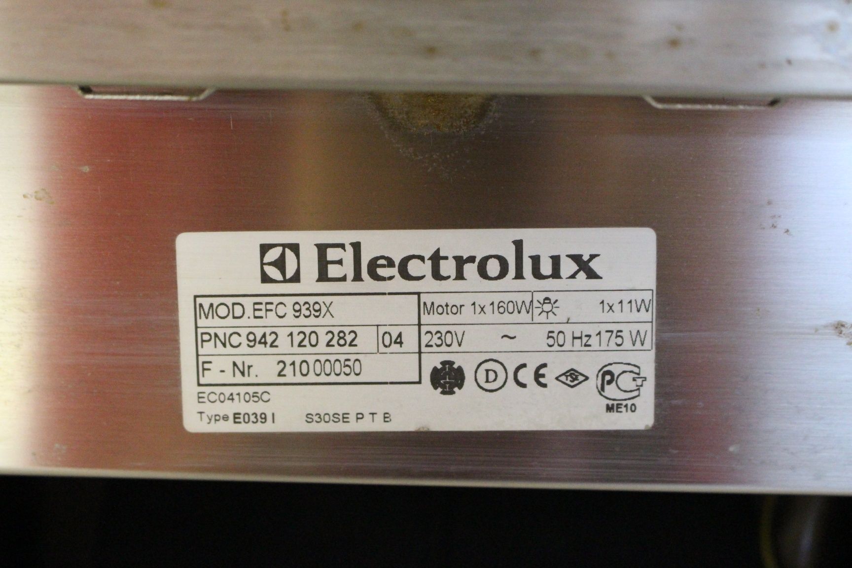 OKAP Elektrolux mod EFC 939X
