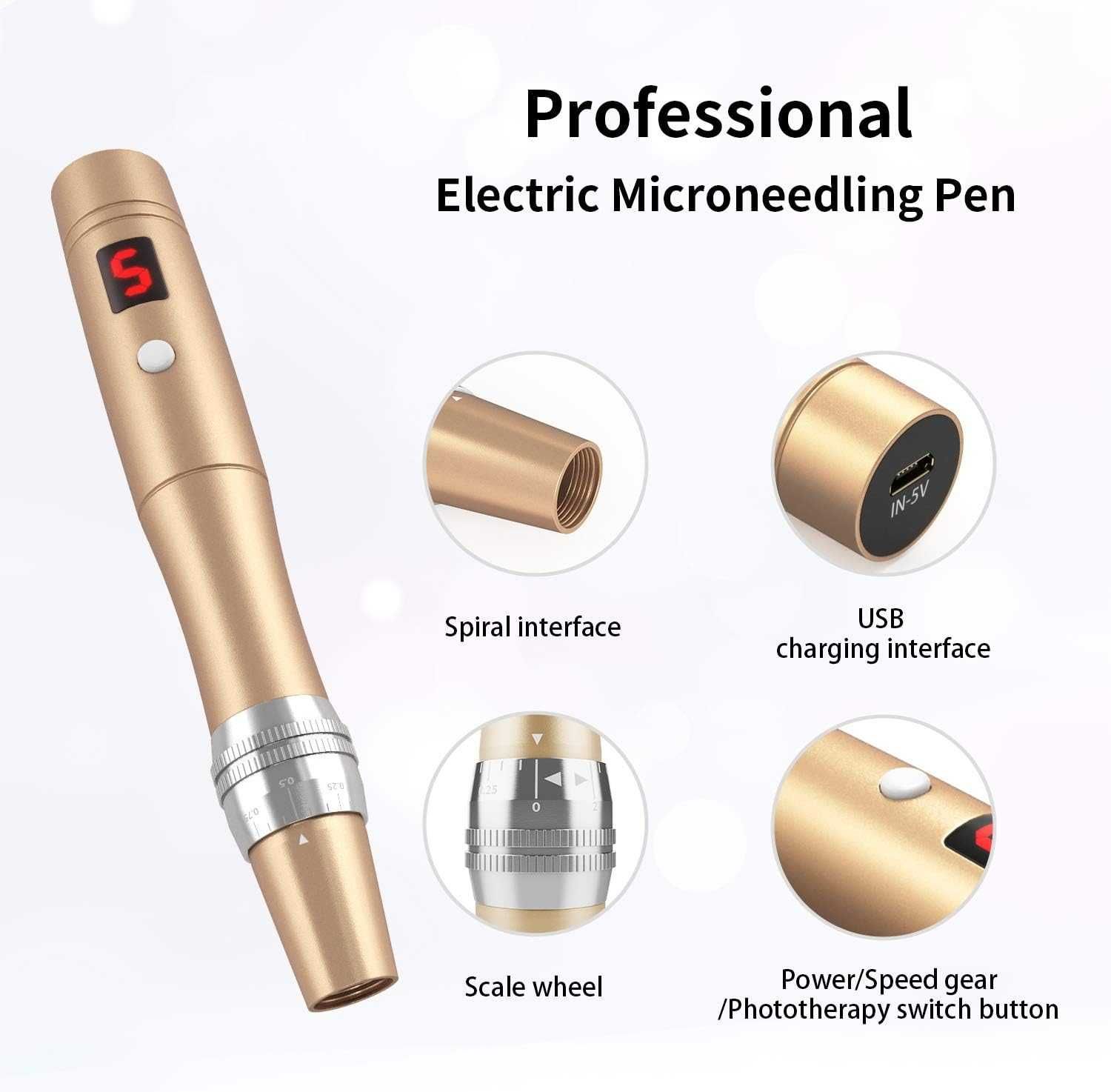 Dermapen urządzenie do dermaterapii Pen mikroigłowy do twarzy
