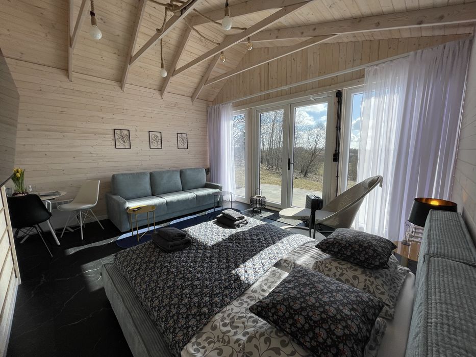 Domek 2 osoboy z banią na tarasie na Walentynki