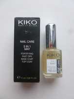 Лак базовое покрытие для ногтей 3 в 1 KIKO Milano Италия укрепляющий