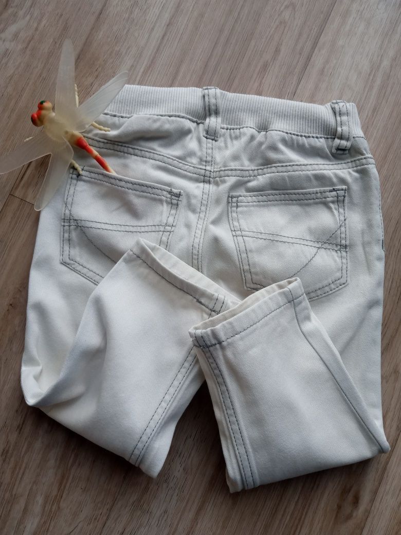 Spodenki jeansy beżowe H&M 74