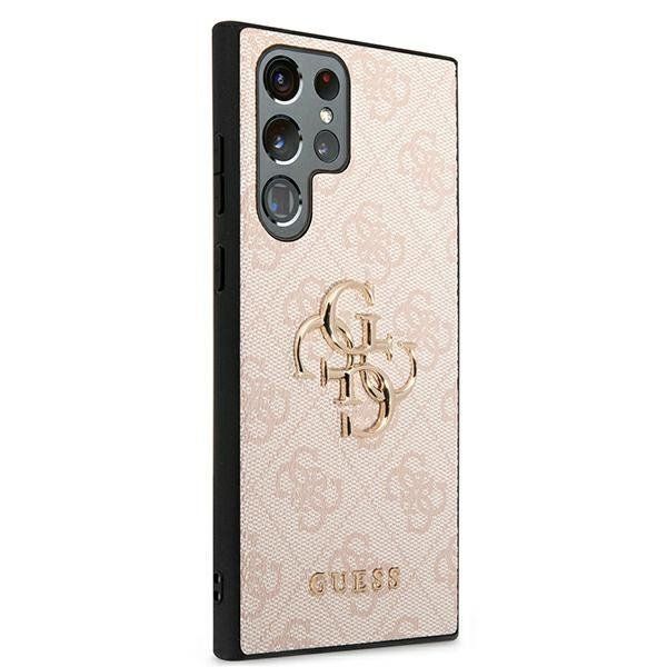 Guess Guhcs22L4Gmgpi S908 S22 Ultra Różowy/Pink Hardcase 4G Big Metal
