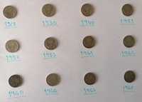 Conjunto de moedas 50 centavos