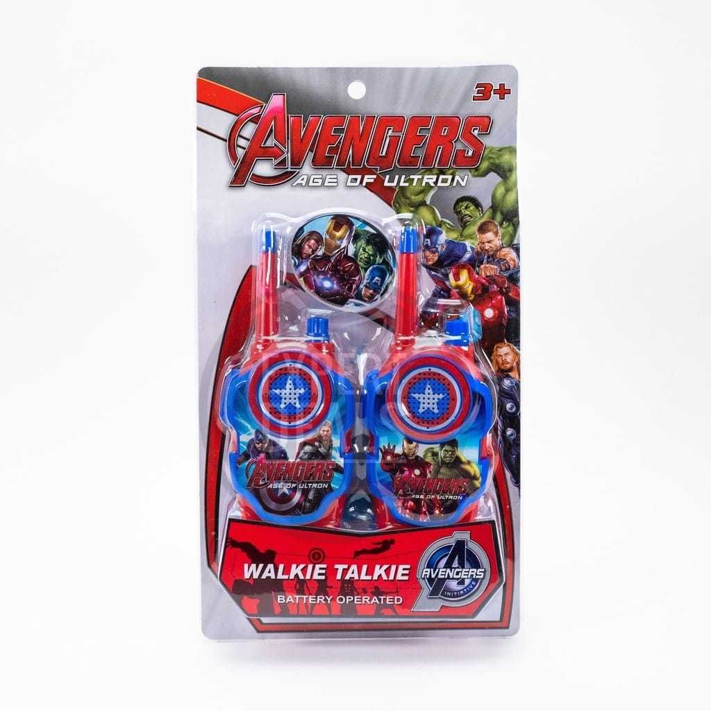 Zestaw 2 sztuki WALKIE TALKIE Krótkofalówka AVENGERS SPIDERMAN