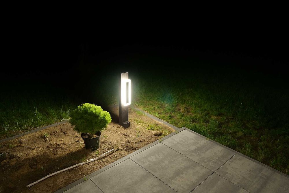 Nowoczesna Lampa ogrodowa BlackVeli 60cm niska