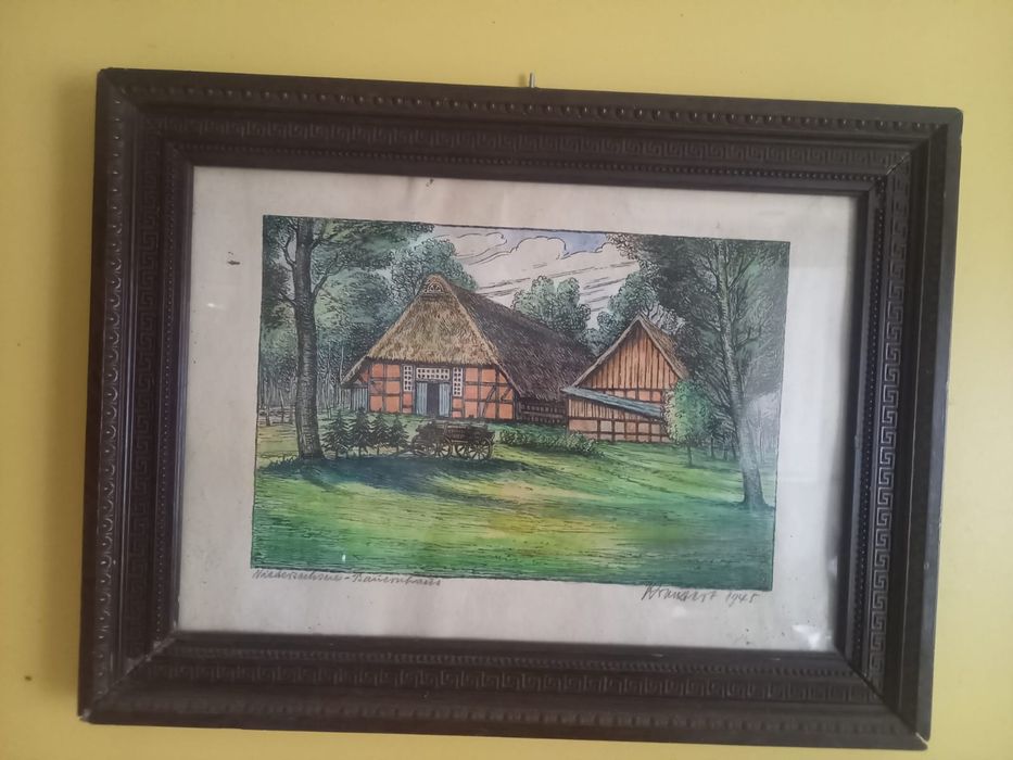 Antyk obraz pejzaż 1945