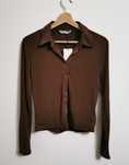 Camisa castanha Stradivarius