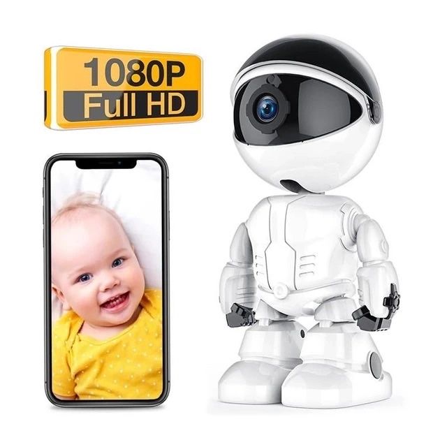 Цифрова поворотна Wi-Fi відеоняня Robot 2mp FullHD