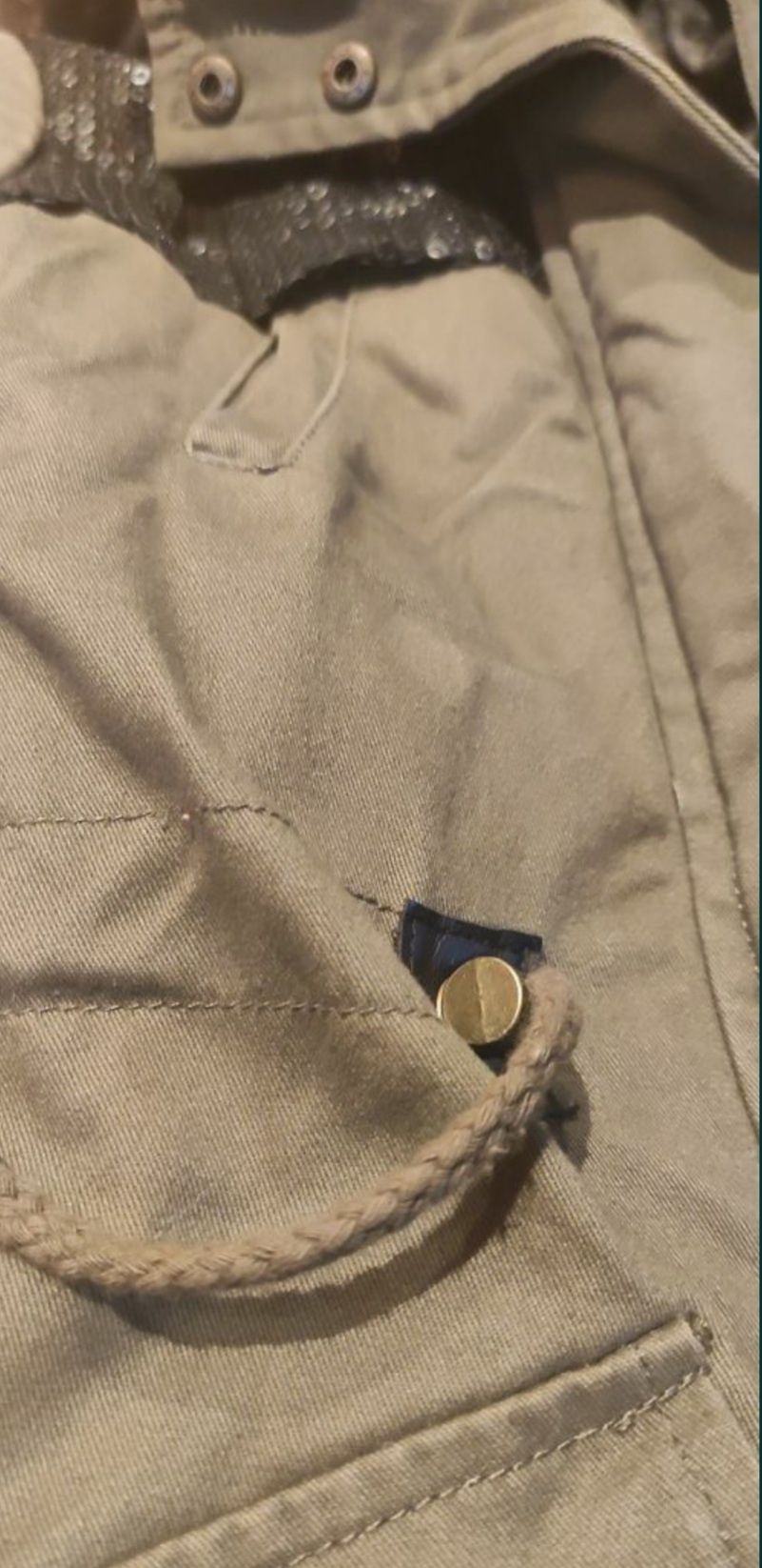 Kurtka zimowa Reserved khaki rozm. 158