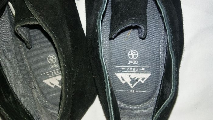 Next trzewiki roz.42, dł.wkł.27 cm- skóra- stan bdb