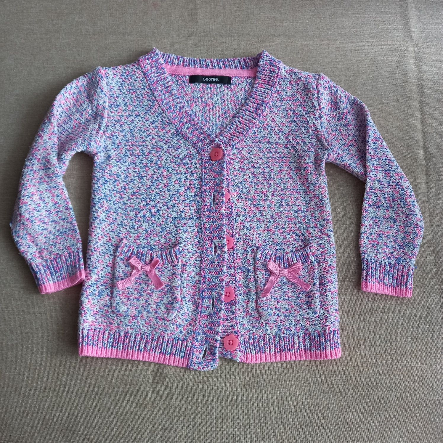 Sweterki dziewczęce, H&M, Chicco i George,  rozmiar 98-104 Zestaw