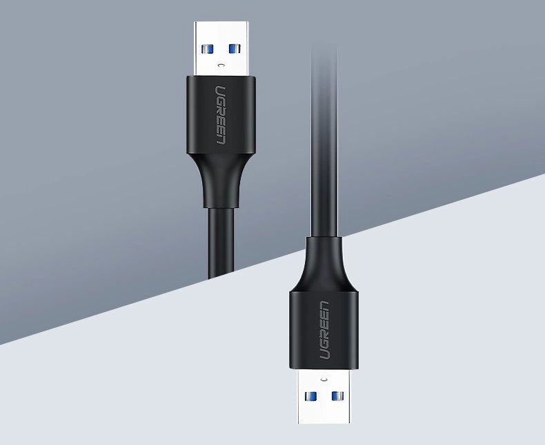 Ugreen kabel przewód USB 2.0 (męski) - USB 2.0 (męski) 1 m czarny