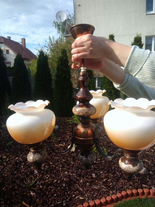 Żyrandol PRL stan idealny