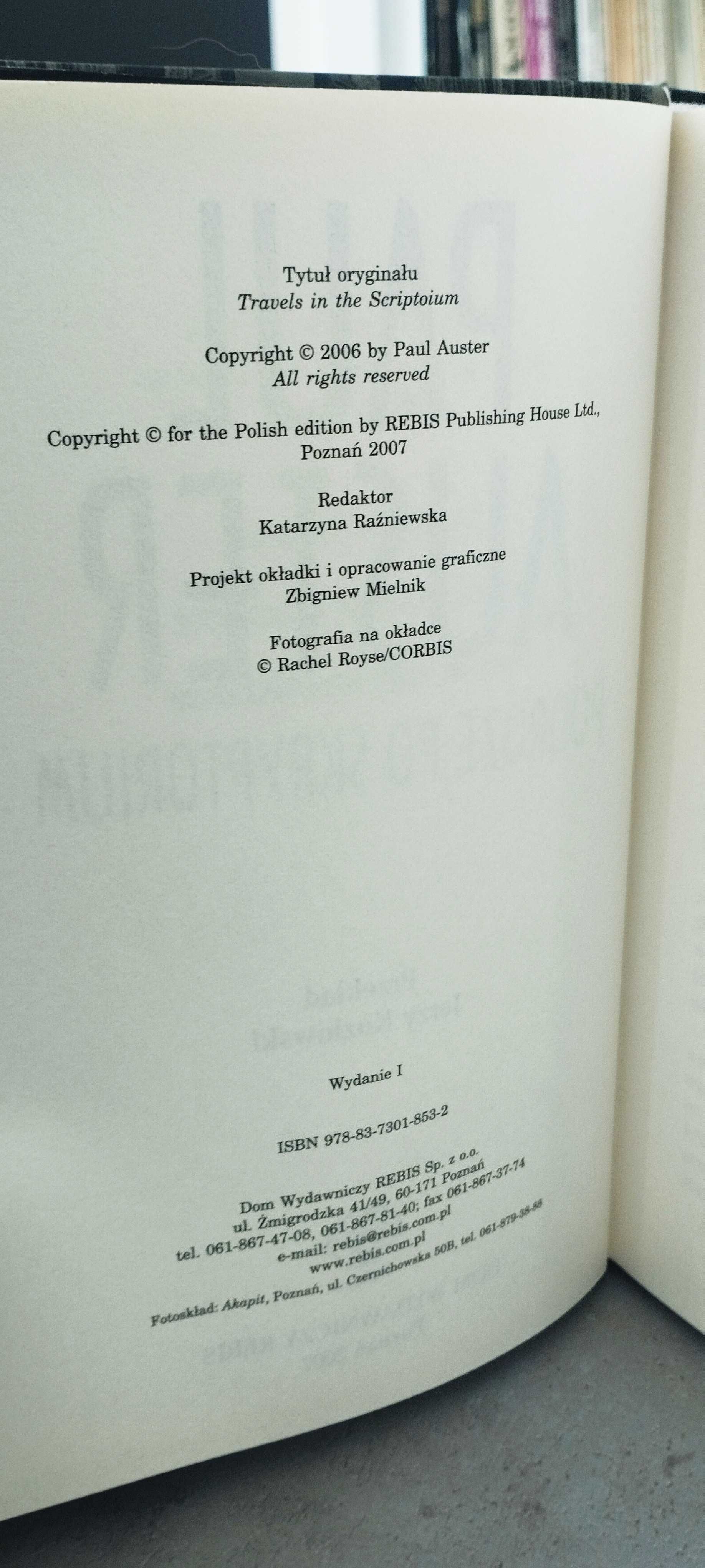 Podróże po skryptorium - Paul Auster - powieść
