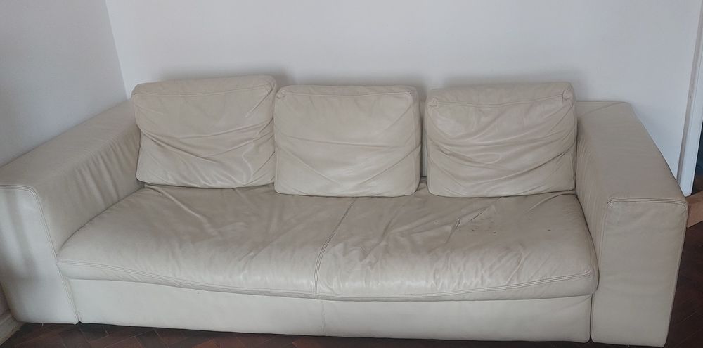 Sofa Branco Muito Usado