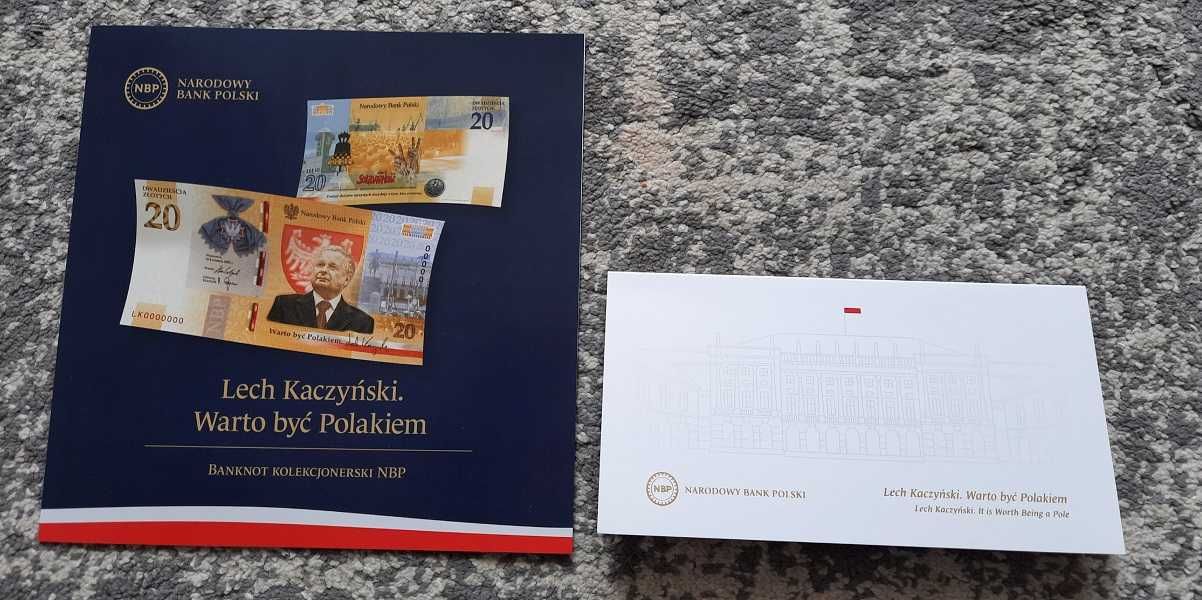 NOWY Banknot - Lech Kaczyński.