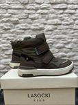 Lasocki Kids 28 skóra naturalna zamsz 3094 Khaki wiosenne trzewiki