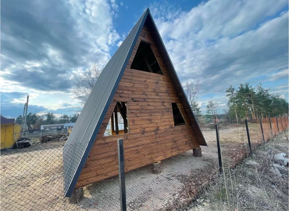 Каркасний дім баня навіс для автомобіля тераса для будинку альтанки