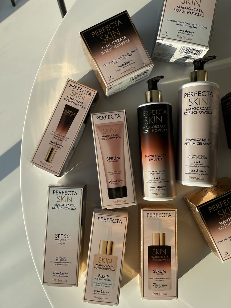 Małgorzata Kożuchowska Perfecta krem do twarzy filtr serum elixir