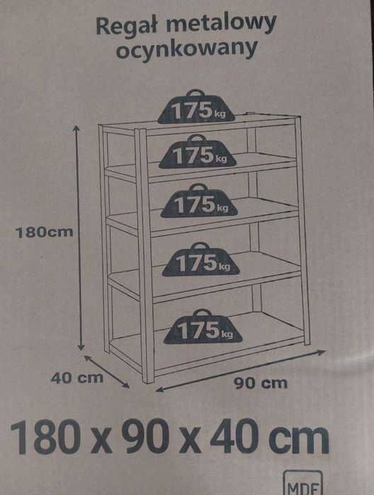 180x90x40 3в1 Стелаж металевий