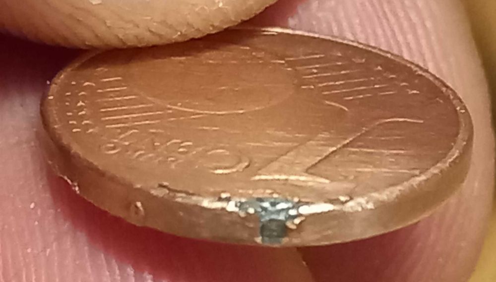 Moeda da Alemanha D 2002 única 2 erros