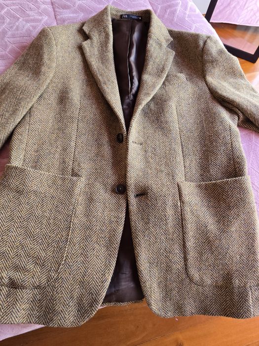 Blazer castanho espiga