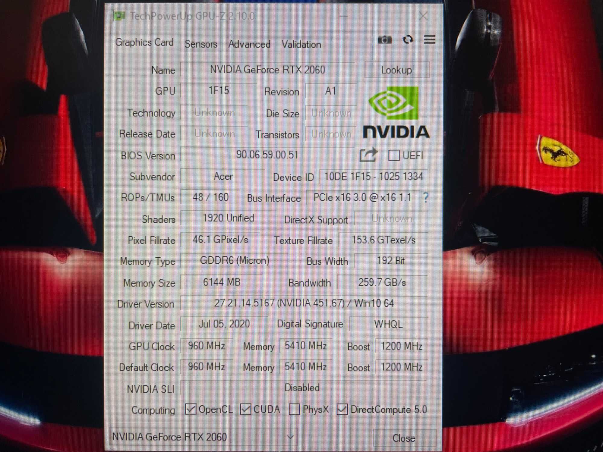 ІГРОВИЙ Acer NITRO 5 [i7 12 ЯДЕР] NVIDIA 2060 R16 IPS 144Гц Куліша 22