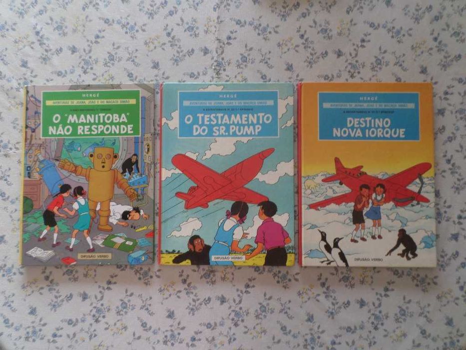 BD Aventuras de Joana, João e do macaco Simão, Tintin e Spirou