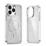 Etui brokatowe Glitter Case z MagSafe na Samsung Galaxy A16/5G - białe