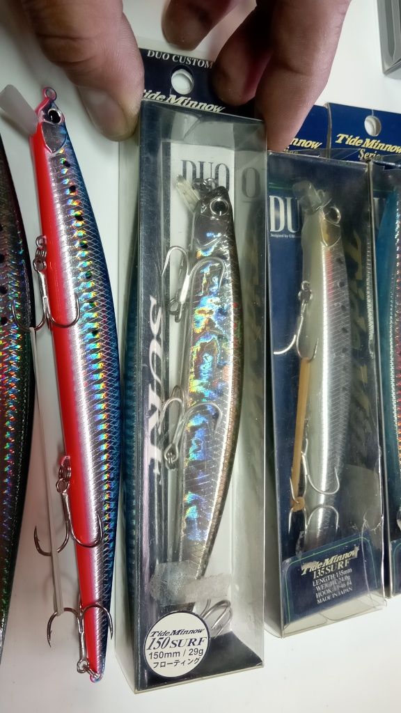 Amostras pesca spinning excelentes marcas