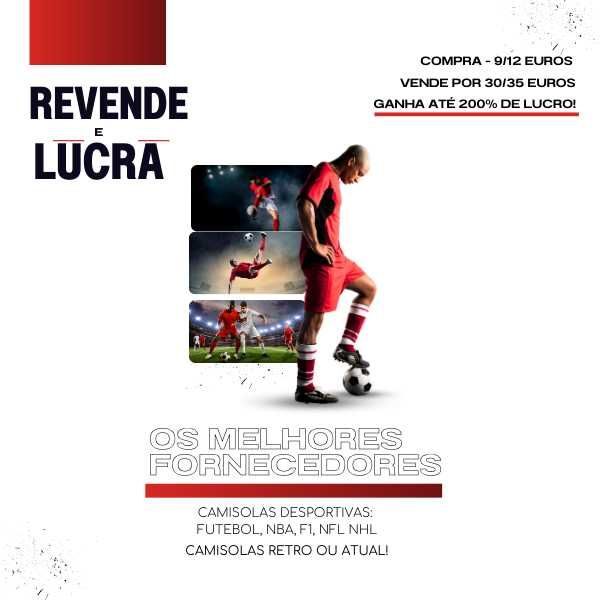 Fornecedores de roupa Desportiva e +