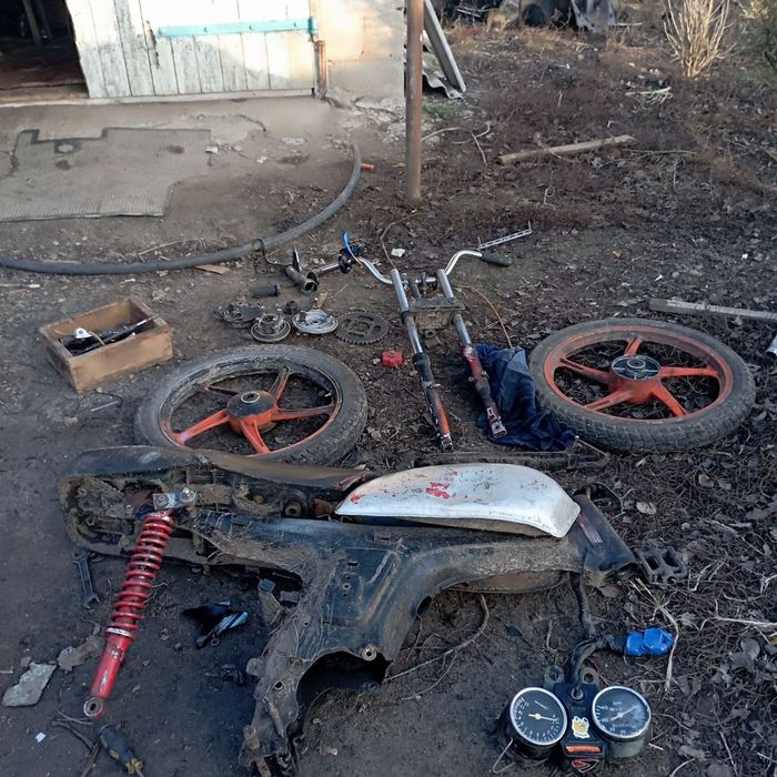 Мопед альфа в розборе
