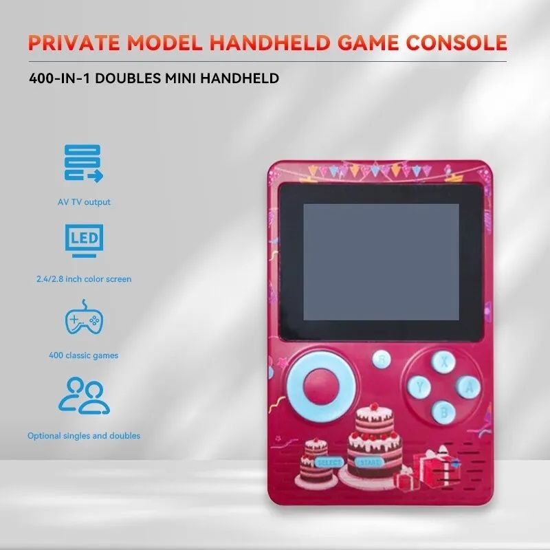 :Nowa Retro konsola Game Boy 500 gier + podłączenie do TV Mario Contra