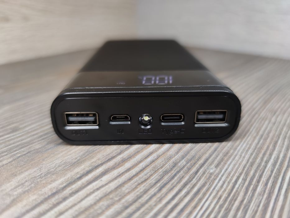 PowerBank 20.000mah QC 22.5W реальна ємкість, Повербанк Швидкa зарядкa
