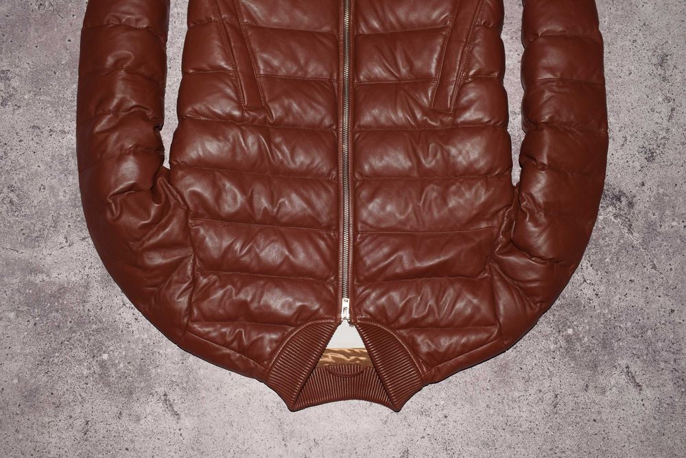 Closed Leather Bomber Jacket (Жіноча Шкіряна Преміальна Куртка Бомбер